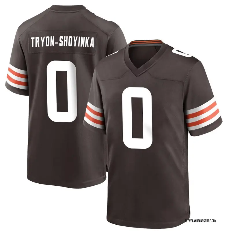 Men's Brown Game Joe Tryon-Shoyinka Cleveland Team Color Jersey