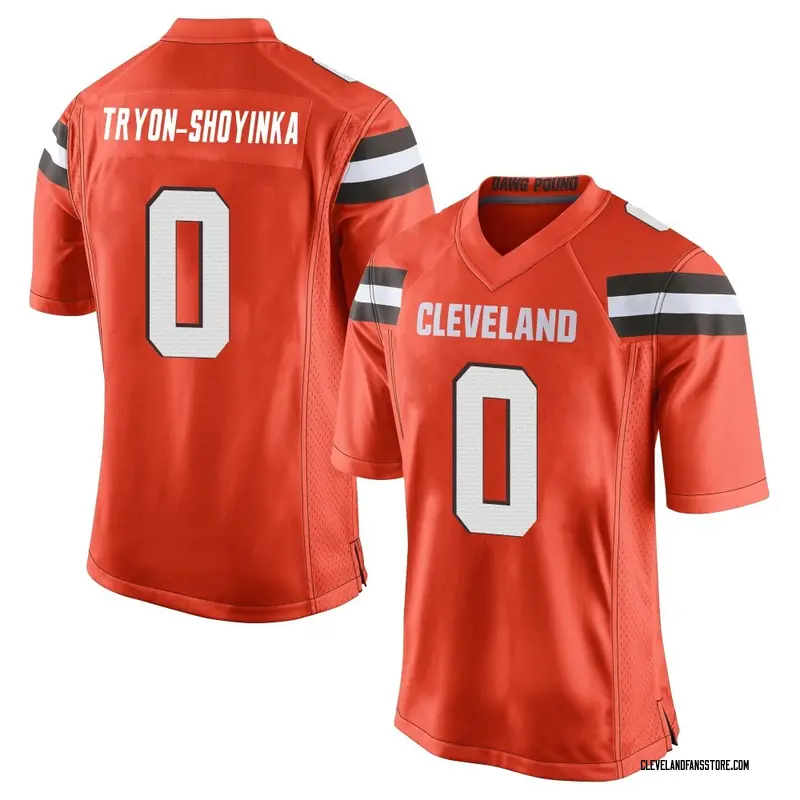 Men's Orange Game Joe Tryon-Shoyinka Cleveland Alternate Jersey