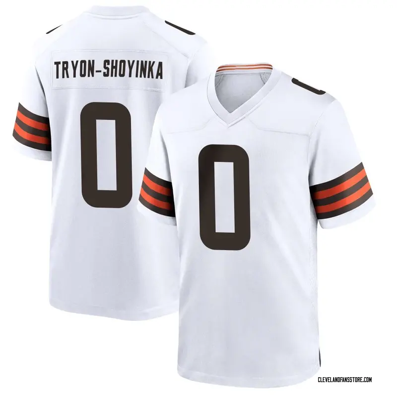 Men's White Game Joe Tryon-Shoyinka Cleveland Jersey