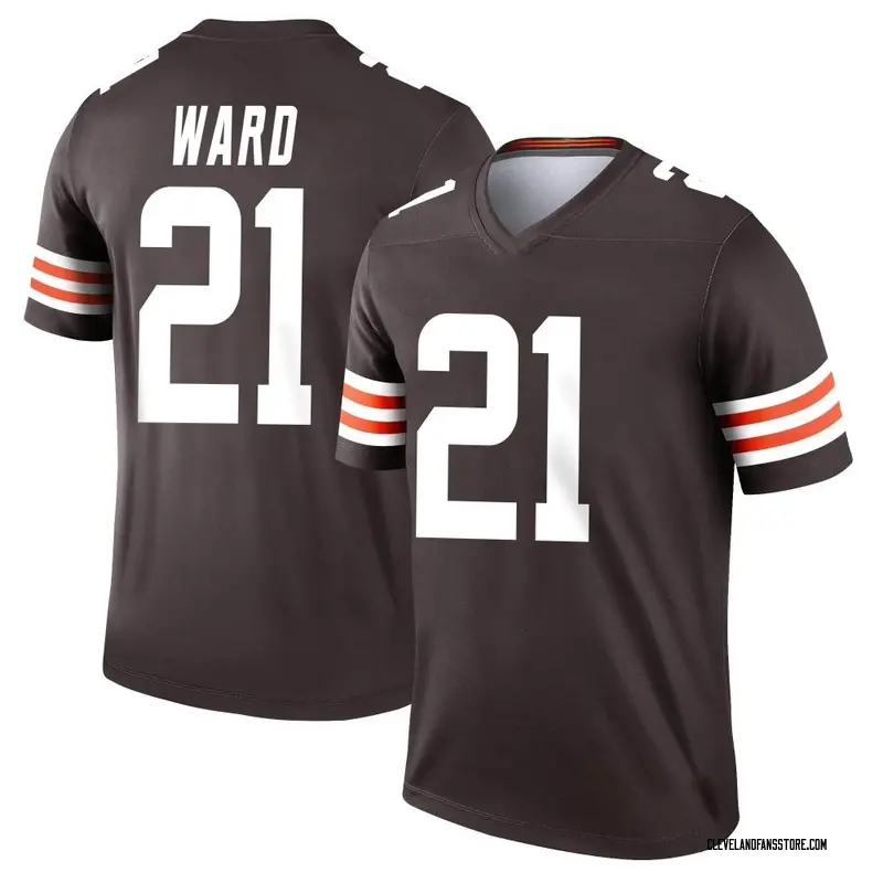 Youth Brown Legend Denzel Ward Cleveland Jersey